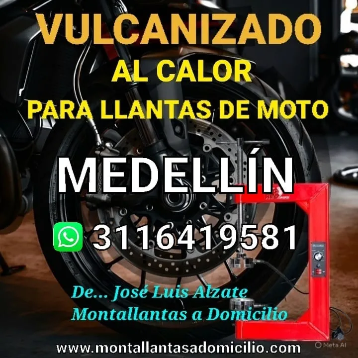 Vulcanizada y Reparacion para llantas de moto, cortadas o con huecos grandes