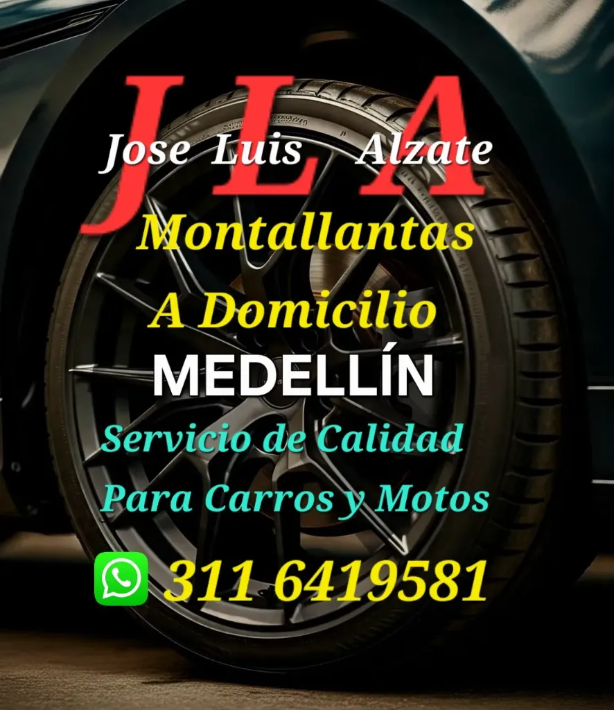 Jose Luis Alzate Montallantas A Domicilio, Asistencia por pinchazos, llantas chuzadas, cambio de llantas
